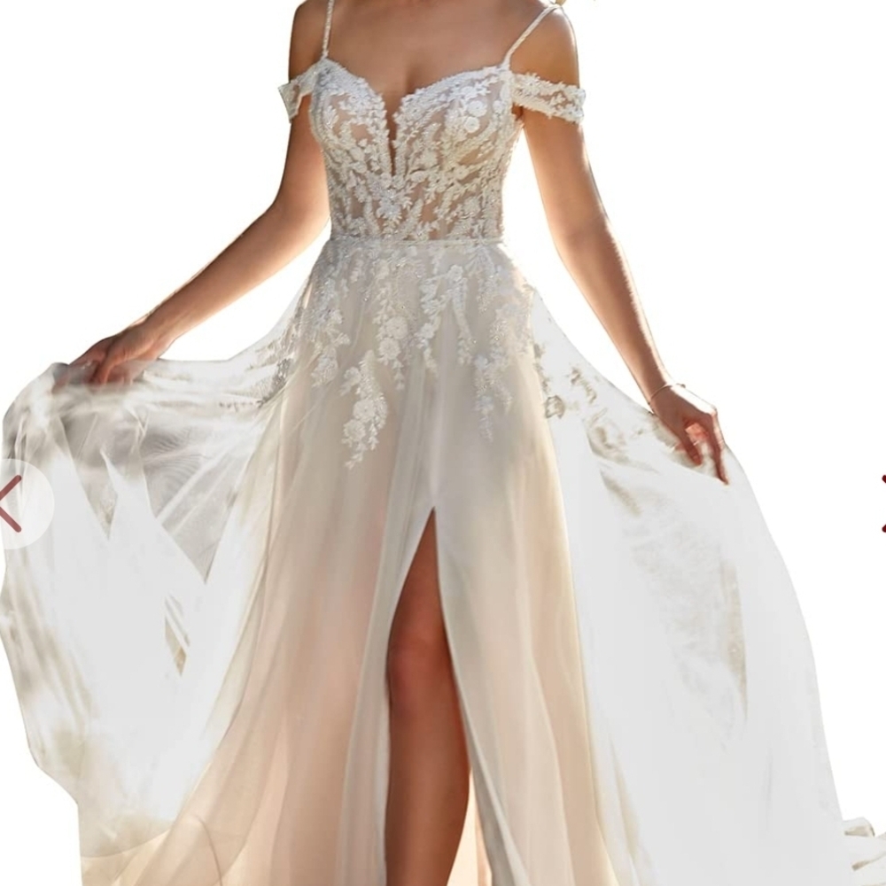 Elegant White Lace Off-Shoulder Dress